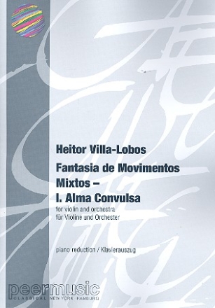 Alma convulsa for violin and orchestra for violin and piano