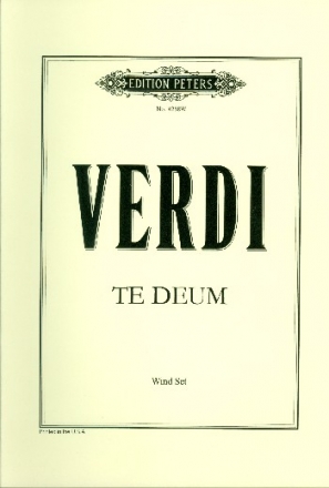 Te Deum Quattro pezzi sacri no.4 fr Sopran solo, 4-stg. Doppelchor und Orchester Harmonie