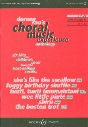 Choral Music Experience Anthology vol.1 (Junior) for children's chorus and piano score