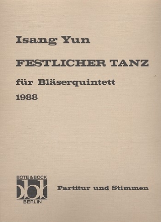 Festlicher Tanz fr Blserquintett Partitur und Stimmen