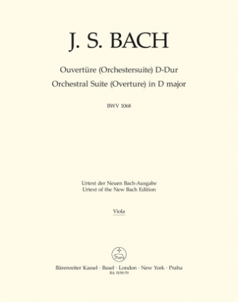 Ouvertre D-Dur BWV1068 fr Orchester Viola