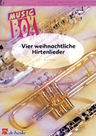 4 WEIHNACHTLICHE HIRTENLIEDER FUER VARIABLES BLAESERQUARTETT (CHOR, ORG AD LIB)