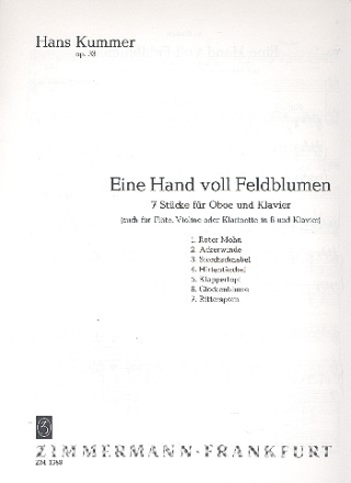 Eine Hand voll Feldblumen op.33 7 Stcke fr Oboe und Klavier