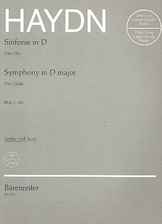 Sinfonie D-Dur Nr.101 Hob.I:101 fr Orchester Partitur