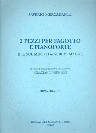 2 pezzi sol minore e si bemolle maggiore per fagotto e pianoforte