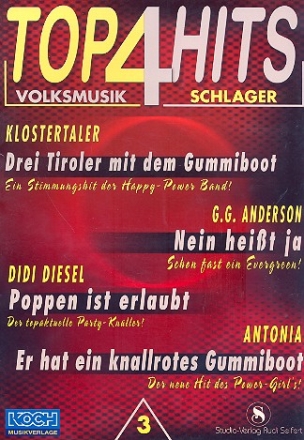 Top 4 Hits Band 3 - Volksmusik und Schlager fr Keyboard / Akkordeon