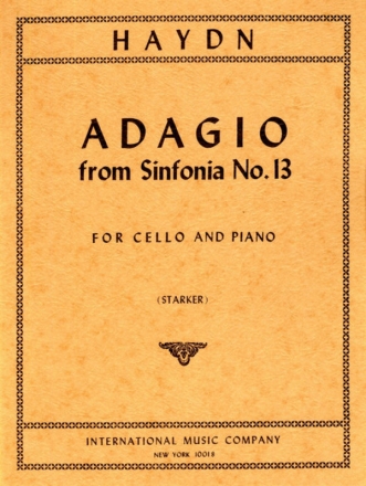 Adagio from Sinfonia no.13 for cello and piano STARKER, J., ED.