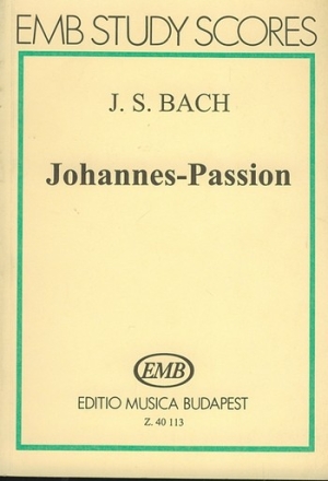 Johannes-Passion BWV245 fr Soli, gem Chor und Orchester Studienpartitur (dt)