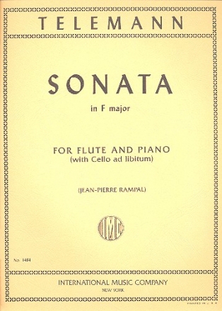 Sonata F major for flute and piano (vc ad lib.)