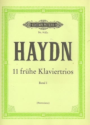 11 frhe Klaviertrios fr Violine, Violoncello und Klavier Stimmen