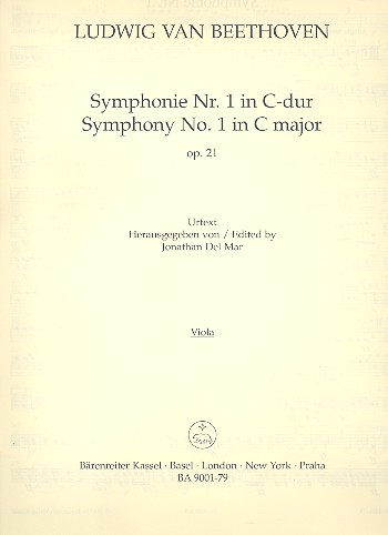 Sinfonie C-Dur Nr.1 op.21 fr Orchester Viola