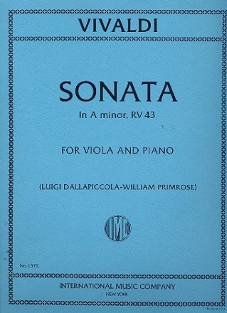 Sonata a minor for viola and piano