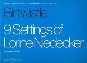 9 SETTINGS OF LORINE NIEDECKER FOR SOPRANO AND CELLO