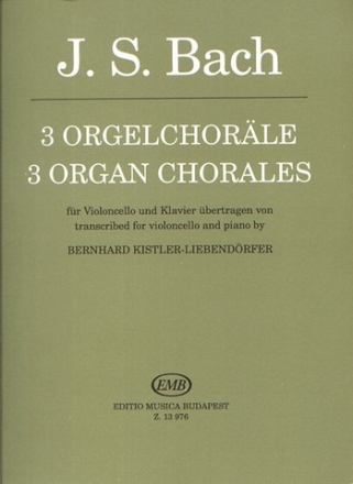 3 Orgelchorle fr Violoncello und Klavier