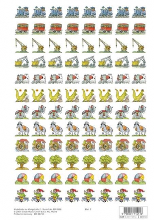 Klangstrae 2 - Klebebilder Sing mit, tanz mit, spiel mit mir 12 Bgen