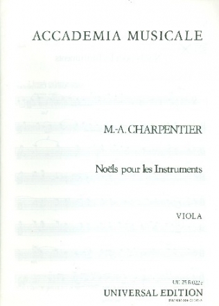 Noels pour les instruments fr Kammerorchester Viola