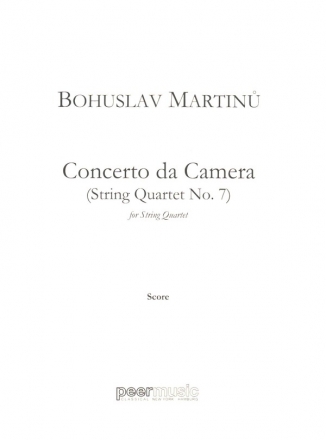 Concerto da Camera (String Quartet No.7) for string quartet score