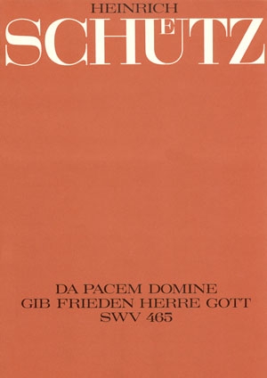 Da pacem domine SVW465 Motette fr 2 Favoritchre SSATB/SATB und Bc Partitur