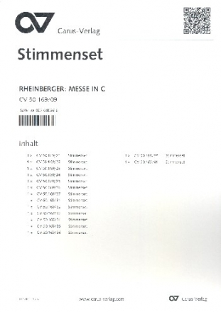 Messe C-Dur op.169 fr Soli (SATB), Chor und Orchester Harmonie