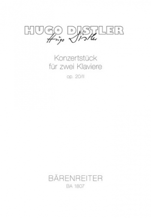 KONZERTSTUECK OP.20,2 FUER 2 KLAVIERE PARTITUR