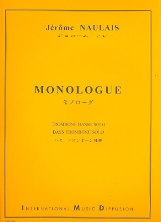 Monologue pour trombone basse solo