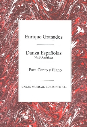 Danza espanola no.5  para canto y piano