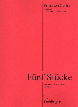 5 Stcke fr Klarinette in A, Violoncello und Klavier Stimmen