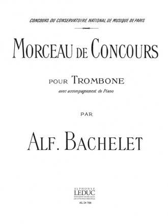 MORCEAU DE CONCOURS POUR TROMBONE ET PIANO