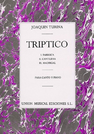 Triptico para canto y piano