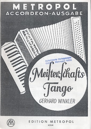 Meisterschafts-Tango fr Akkordeon