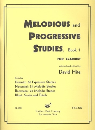 Melodious and progressive Studies vol.1 for clarinet