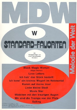 Standard-Favoriten Band W: fr Gesang und Klavier