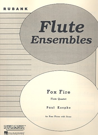 Fox Fire for flute quartet score and parts