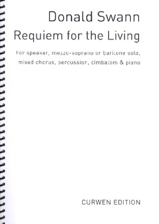 Requiem for the Living for speaker, mezzo-s./bar., chorus, percussion, cimbalom,  score