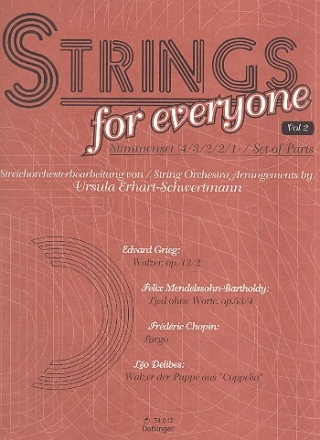 Strings for Everyone vol.2 fr Streichorchester Stimmensatz (4-3-2-2-1)