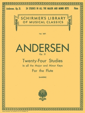 24 Studies op.21 in all the major and minor keys for flute