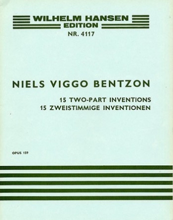 15 zweistimmige Inventionen op.159 fr Klavier