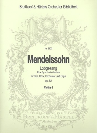 Sinfonie Nr.2 op.52 fr Soli, gem Chor, Orchester und Orgel Violine 1