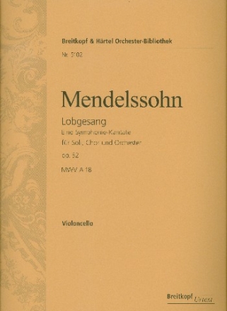 Sinfonie Nr.2 op.52 fr Soli, gem Chor, Orchester und Orgel Violoncello