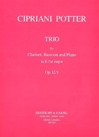 Trio Es-Dur op.12,1 fr Klarinette, Fagott und Klavier Stimmen