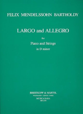 Largo und Allegro d-Moll fr Klavier und Streichquartett Stimmen