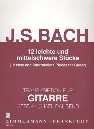 12 leichte und mittelschwere Stcke fr Gitarre 