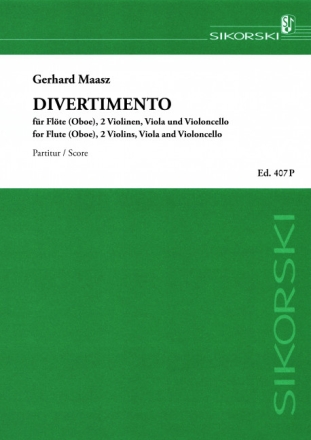 Divertimento fr Flte (Oboe), 2 Violinen, Viola und Violoncello