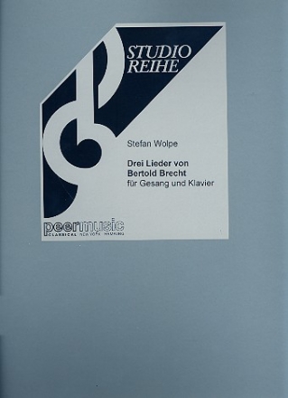 3 Lieder von Berthold Brecht fr tiefe Stimme und Klavier