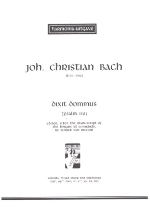 DIXIT DOMINUS PSALM 110 FUER SOLI GEM CHOR UND ORCHESTER KLAVIERAUSZUG