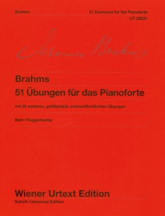 51 bungen fr das Pianoforte fr Klavier