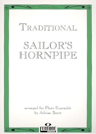 Traditional Sailor's Hornpipe for flute ensemble (8-part choir) score and parts