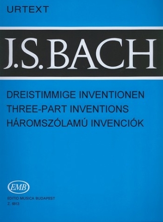 DREISTIMMIGE INVENTIONEN BWV787-801 FUER KLAVIER SOLYMOS, PETER, ED.