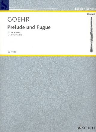 Prelude and Fugue for 3 clarinets score