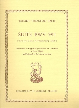 Suite la minore BWV995 per chitarra piece pour le luth a M. Schouster